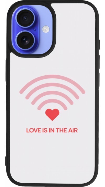 iPhone 16 Case Hülle - Silikon schwarz Saint Valentines Day 26 Love is in the air