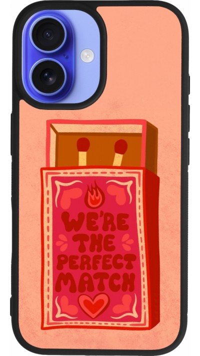 iPhone 16 Case Hülle - Silikon schwarz Saint Valentines Day 26 Perfect Match