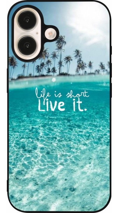 iPhone 16 Case Hülle - Silikon schwarz Summer 18 24