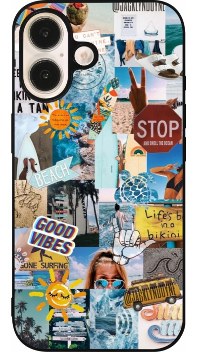 Coque iPhone 16 - Silicone rigide noir Summer 2021 15