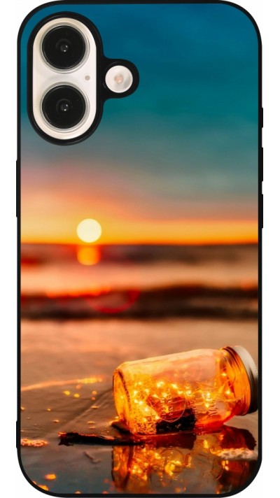 Coque iPhone 16 - Silicone rigide noir Summer 2021 16