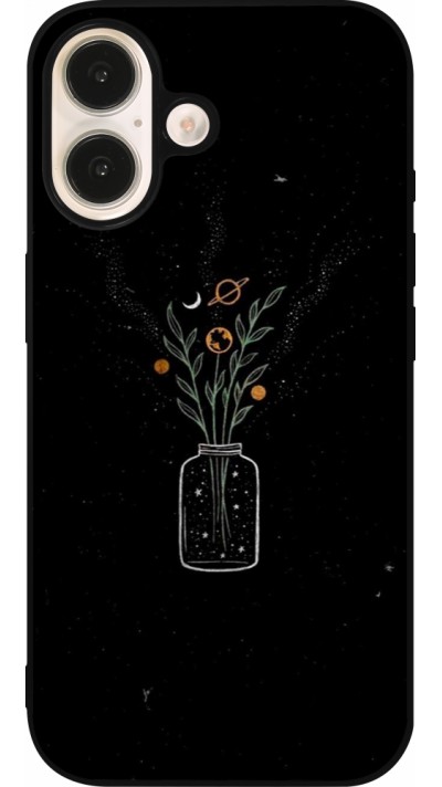 Coque iPhone 16 - Silicone rigide noir Vase black Coque iPhone 16 - Silicone rigide noir Vase black