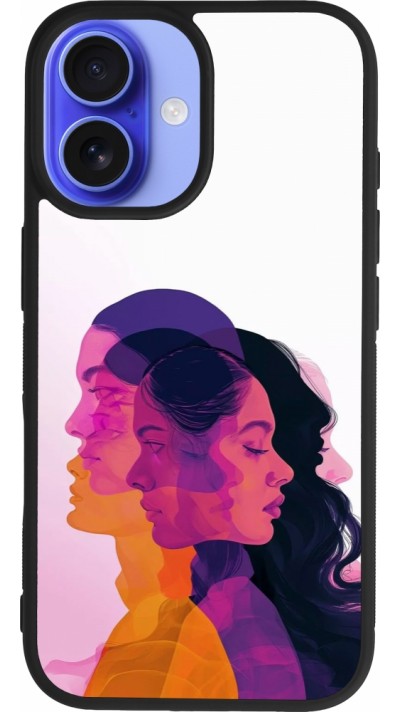 Coque iPhone 16 - Silicone rigide noir Womens day 2026 10