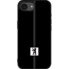 Coque iPhone 16e - Silicone rigide noir Canton AI noir
