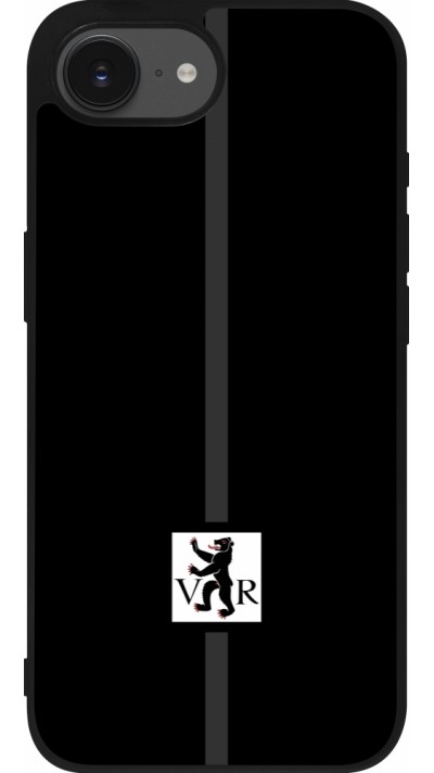 Coque iPhone 16e - Silicone rigide noir Canton AR noir