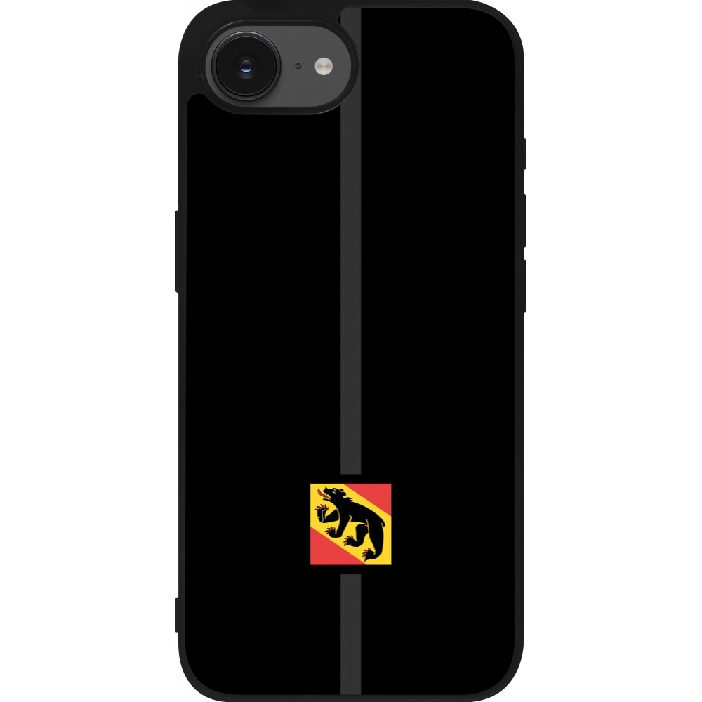 Coque iPhone 16e - Silicone rigide noir Canton BE noir