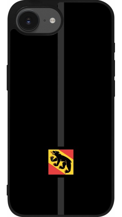 Coque iPhone 16e - Silicone rigide noir Canton BE noir