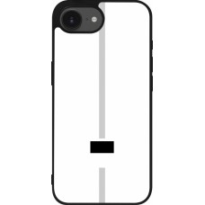 Coque iPhone 16e - Silicone rigide noir Canton FR blanc