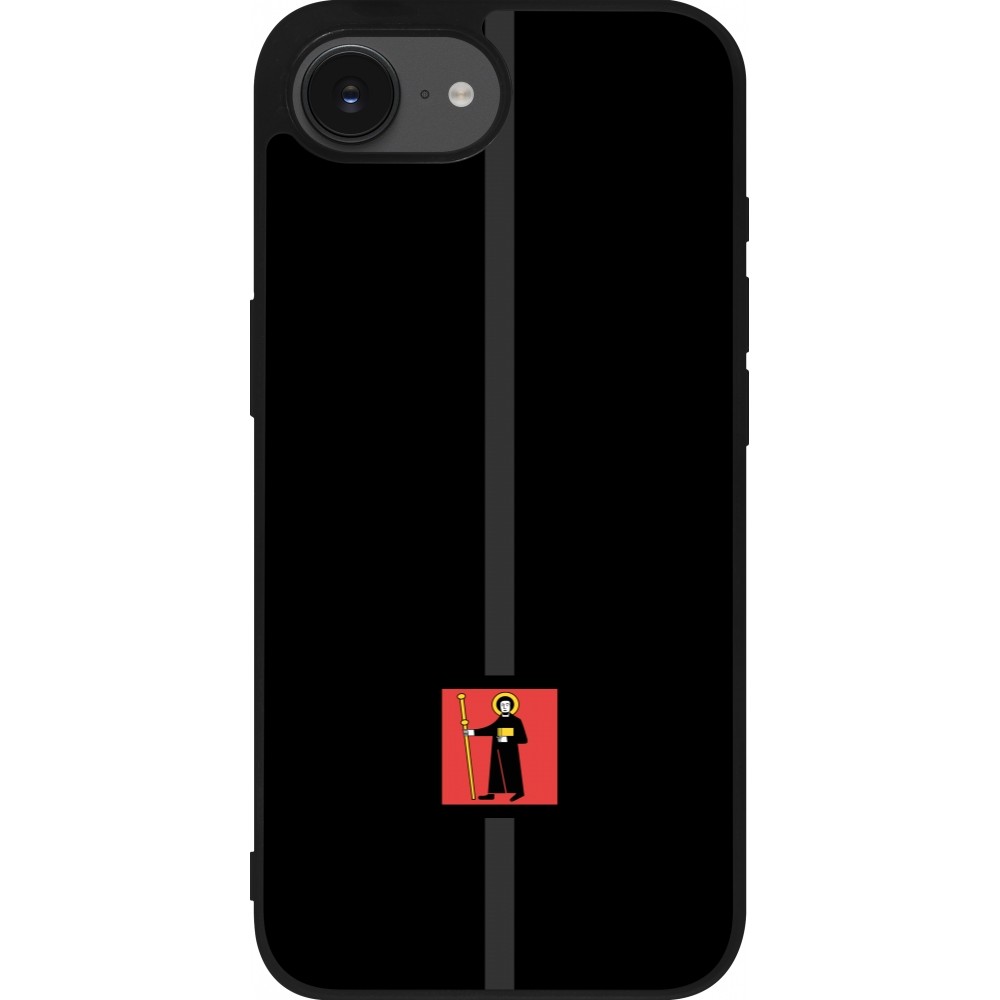Coque iPhone 16e - Silicone rigide noir Canton GL noir