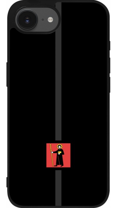 Coque iPhone 16e - Silicone rigide noir Canton GL noir
