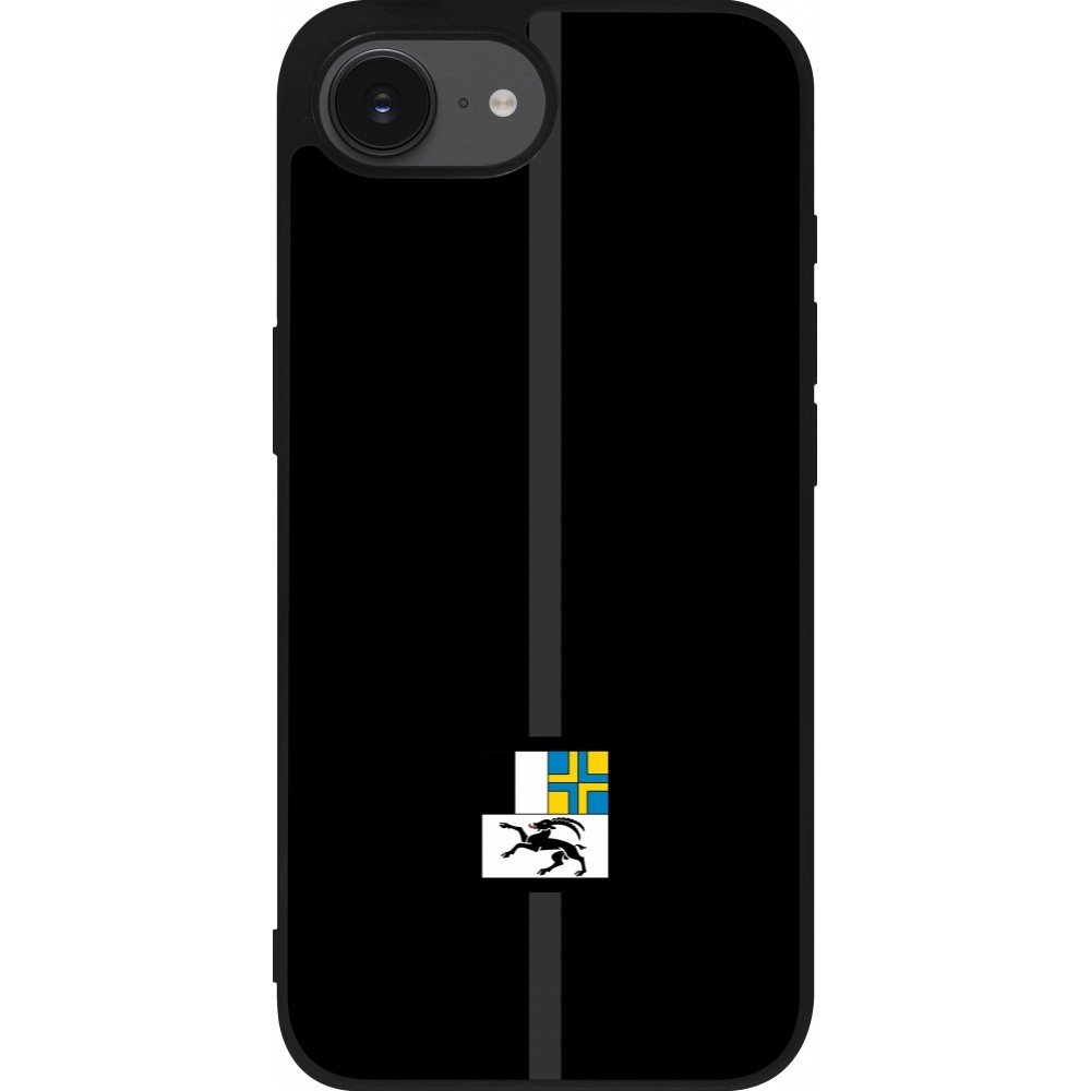 Coque iPhone 16e - Silicone rigide noir Canton GR noir