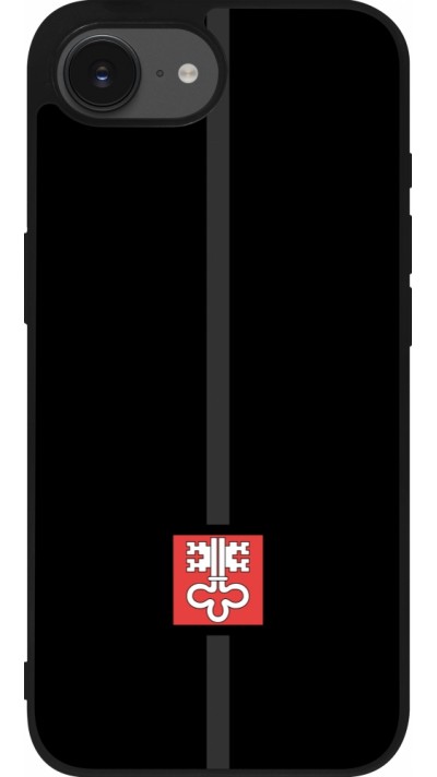 Coque iPhone 16e - Silicone rigide noir Canton NW noir