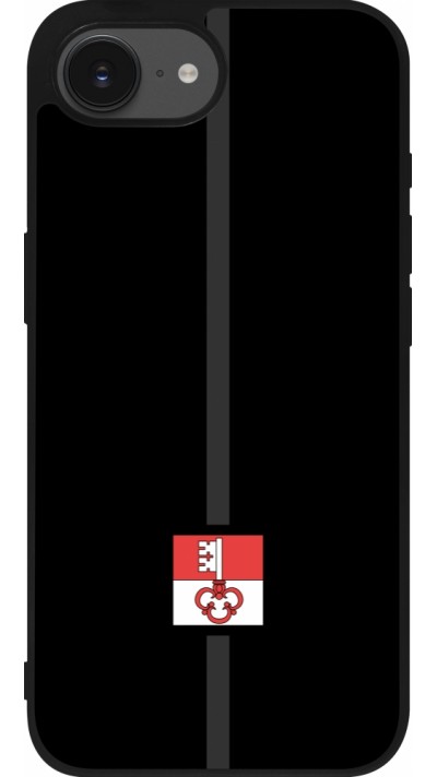Coque iPhone 16e - Silicone rigide noir Canton OW noir