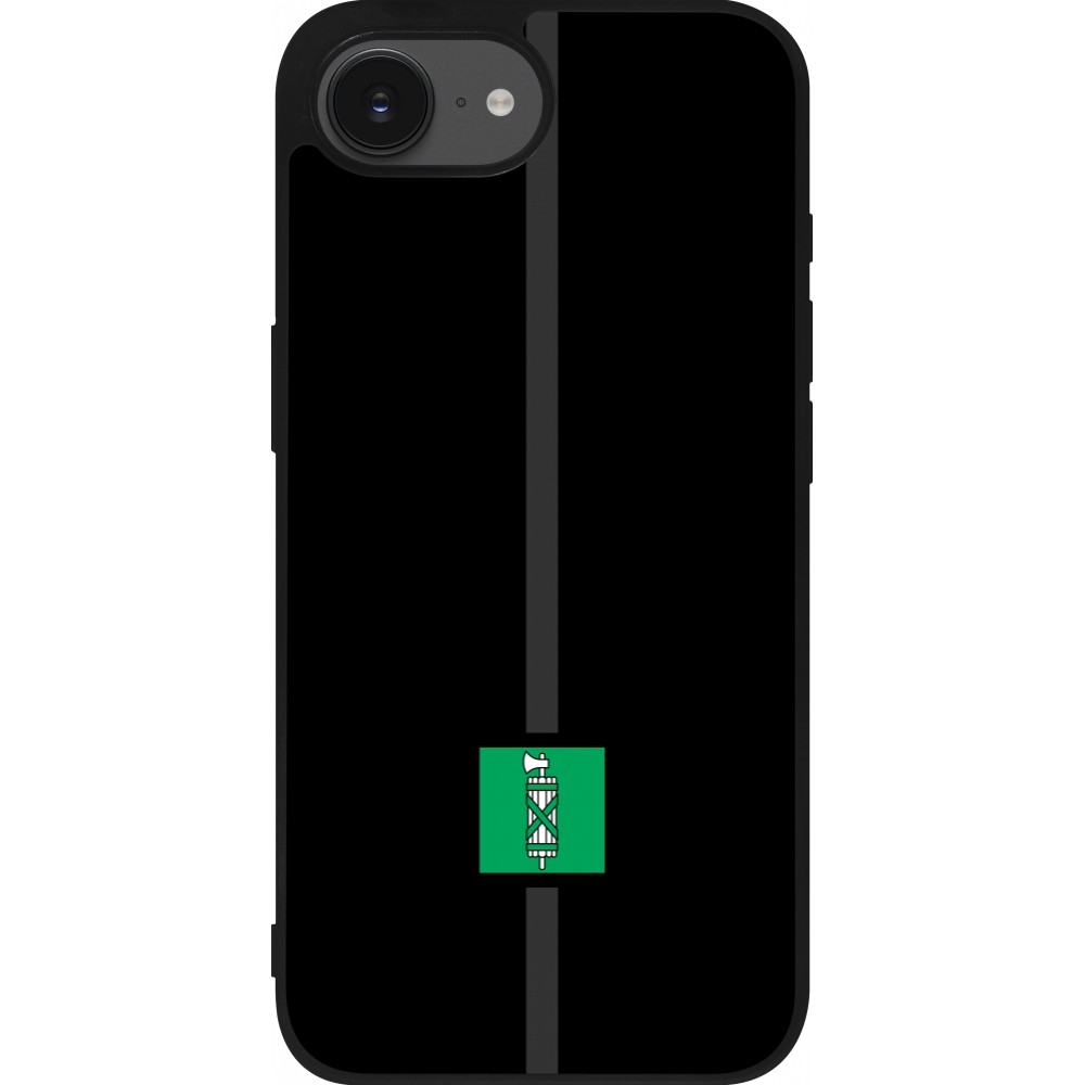 Coque iPhone 16e - Silicone rigide noir Canton SG noir