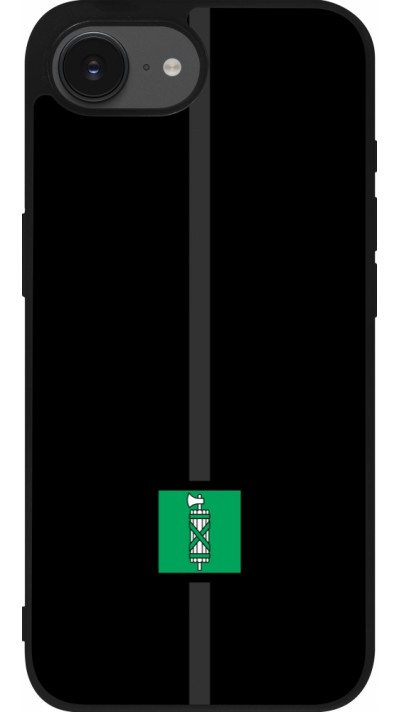 Coque iPhone 16e - Silicone rigide noir Canton SG noir
