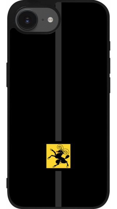 Coque iPhone 16e - Silicone rigide noir Canton SH noir