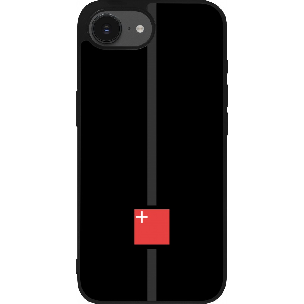 Coque iPhone 16e - Silicone rigide noir Canton SZ noir