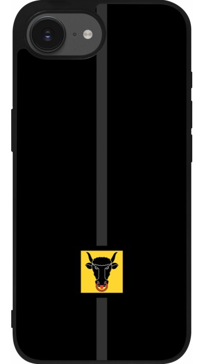 Coque iPhone 16e - Silicone rigide noir Canton UR noir