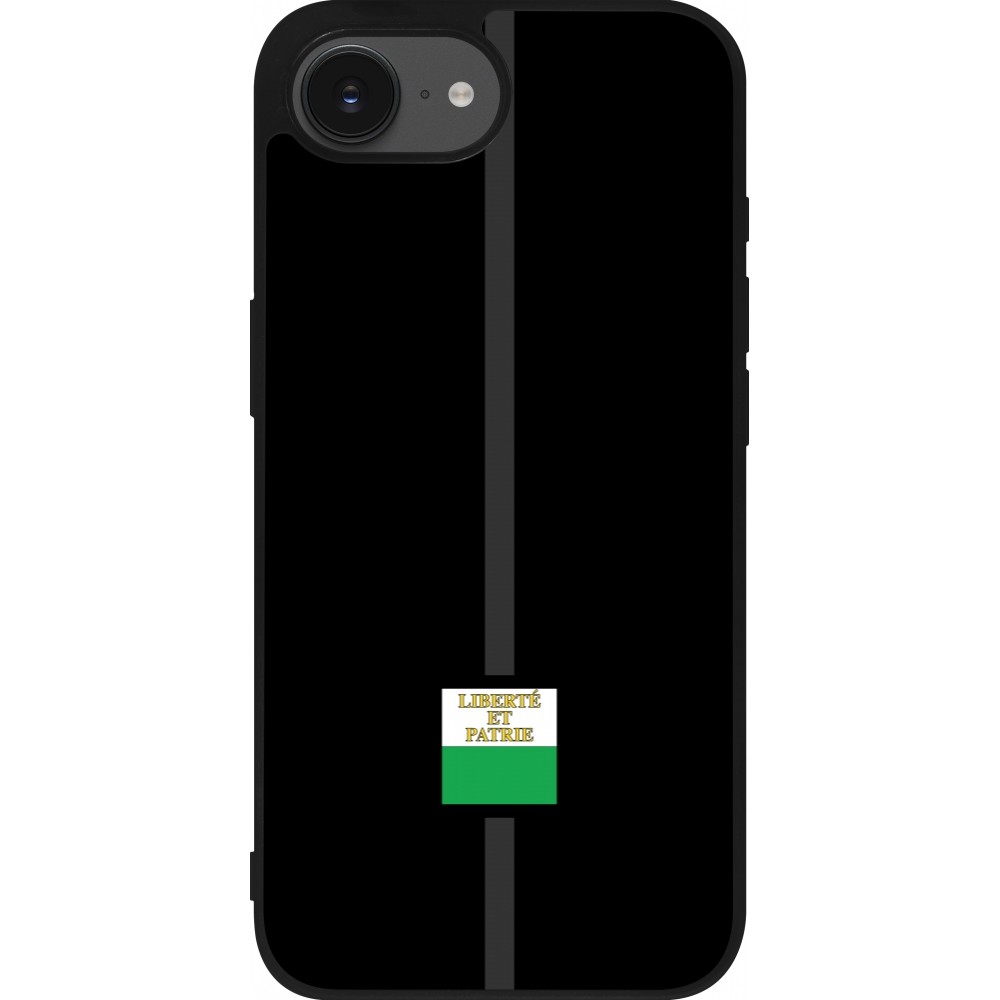 Coque iPhone 16e - Silicone rigide noir Canton VD noir