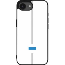 Coque iPhone 16e - Silicone rigide noir Canton ZG blanc