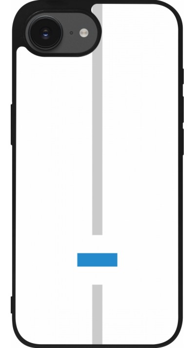 Coque iPhone 16e - Silicone rigide noir Canton ZG blanc