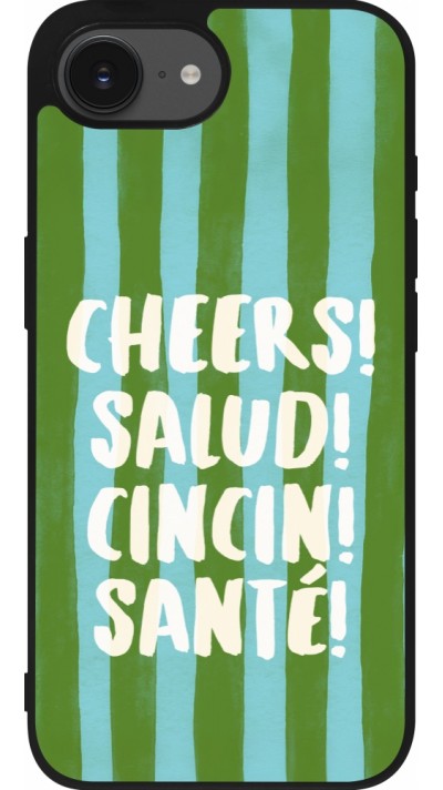 Coque iPhone 17e / 16e - Silicone rigide noir Cheers 2026