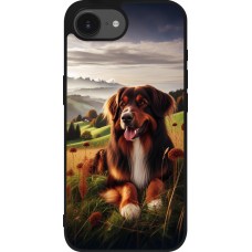 iPhone 16e Case Hülle - Silikon schwarz Hund Land Schweiz