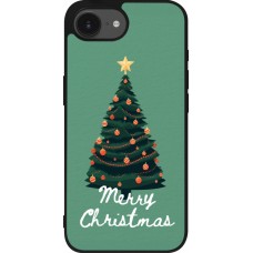 Coque iPhone 17e / 16e - Silicone rigide noir Christmas 25 Xmas Tree