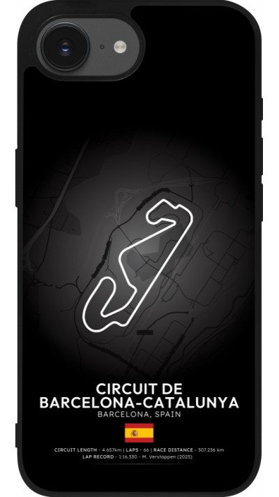 Coque iPhone 17e / 16e - Silicone rigide noir F1 Track 2025 Spain