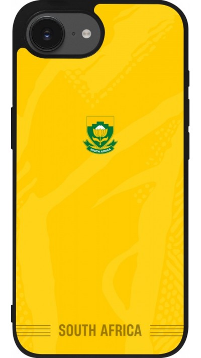 iPhone 17e / 16e Case Hülle - Silikon schwarz Südafrika 2026 personalisierbares Fussballtrikot