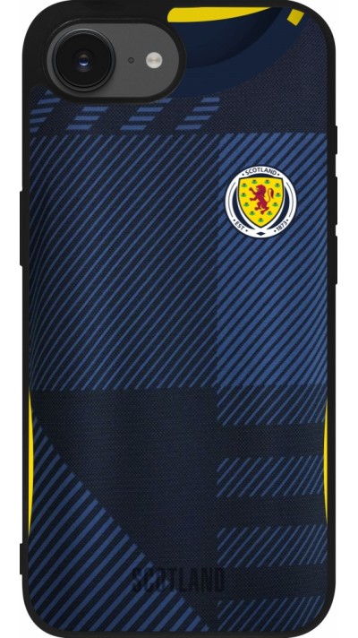 iPhone 16e Case Hülle - Silikon schwarz Schottland personalisierbares Fussballtrikot