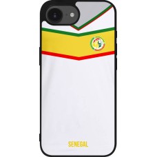 iPhone 16e Case Hülle - Silikon schwarz Senegal 2022 personalisierbares Fußballtrikot