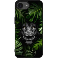 Coque iPhone 17e / 16e - Silicone rigide noir Forest Lion