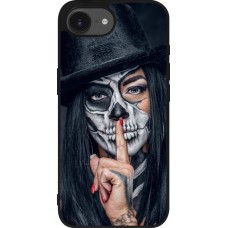 Coque iPhone 17e / 16e - Silicone rigide noir Halloween 18 19
