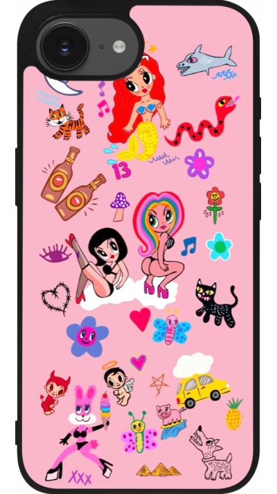 Coque iPhone 17e / 16e - Silicone rigide noir Karol G La Bichota Manana Sera Bonito