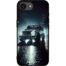 Coque iPhone 17e / 16e - Silicone rigide noir Mercedes G AMG Night