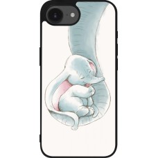 Coque iPhone 17e / 16e - Silicone rigide noir Mom 1903