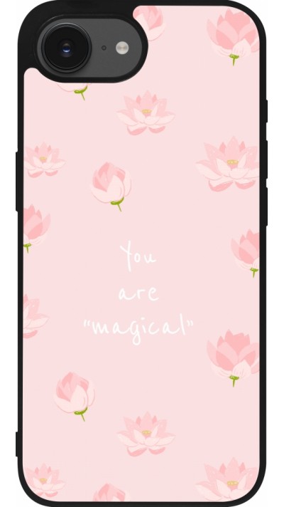 Coque iPhone 17e / 16e - Silicone rigide noir Mom 2023 your are magical