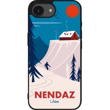 iPhone 16e Case Hülle - Silikon schwarz Nendaz Cabane Ski