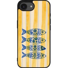 iPhone 16e Case Hülle - Silikon schwarz Portuguese fish 2026