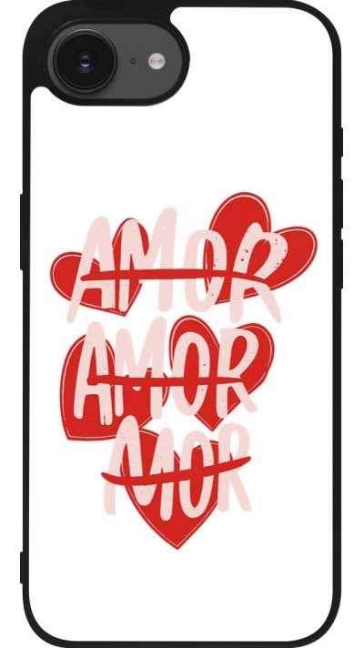 iPhone 16e Case Hülle - Silikon schwarz Saint Valentines Day 26 Amor