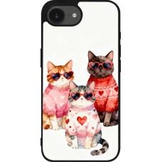 iPhone 16e Case Hülle - Silikon schwarz Saint Valentines Day 26 Cat Love
