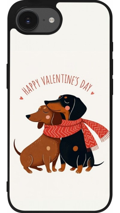 iPhone 16e Case Hülle - Silikon schwarz Saint Valentines Day 26 Happy Valentine