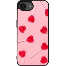 iPhone 16e Case Hülle - Silikon schwarz Saint Valentines Day 26 Lollipop
