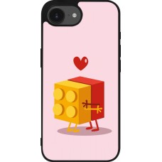 iPhone 16e Case Hülle - Silikon schwarz Saint Valentines Day 26 Puzzle