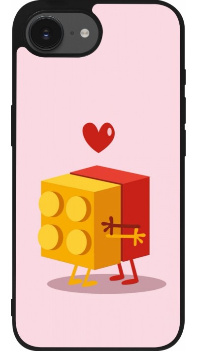 iPhone 16e Case Hülle - Silikon schwarz Saint Valentines Day 26 Puzzle