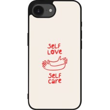 iPhone 16e Case Hülle - Silikon schwarz Saint Valentines Day 26 Self love self care