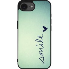 Coque iPhone 17e / 16e - Silicone rigide noir Smile
