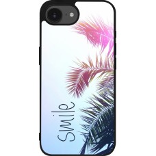 Coque iPhone 17e / 16e - Silicone rigide noir Smile 05