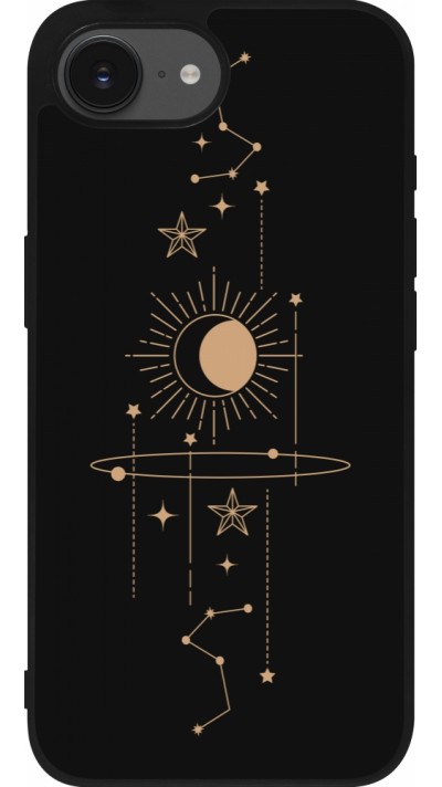 Coque iPhone 16e - Silicone rigide noir Spring 23 astro